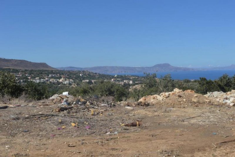 Prines Kreta, Prines: Grundstück mit herrlichem Meerblick in Prines Grundstück kaufen